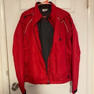 Hot pink windbreaker